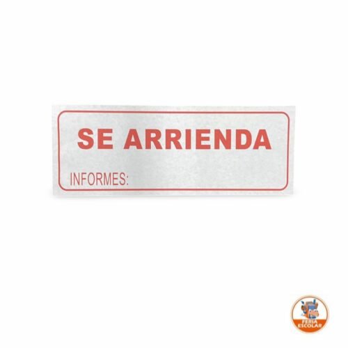 aviso se arrienda 1/2