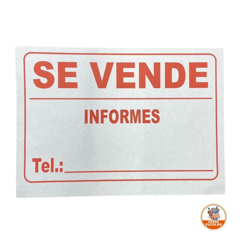 aviso se vende 1/8