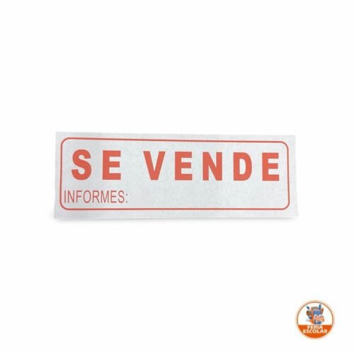 aviso se vende pequeño