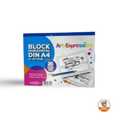 block DIN A-4 horizontal