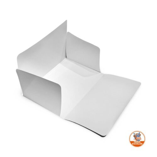 carpeta 4 aletas blanca