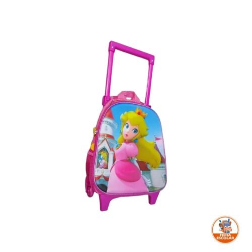 maleta con ruedas pequeña princesa peach