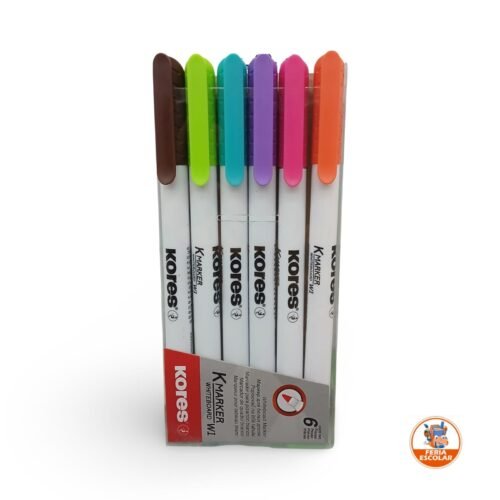 marcador kores borrable x 6