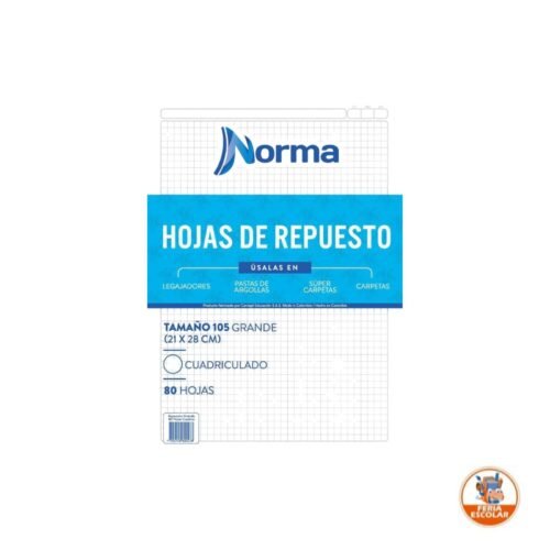 repuesto de hojas folder