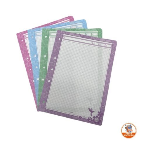 respuesto de hojas folder decorada